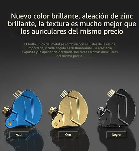 Miniatura 6 de KZ ZSN Pro X Dual Driver in Ear Earphone 1BA 1DD Auriculares con cable HiFi Sport Gaming Auriculares Compatibilidad para Teléfono Computadora Tablet