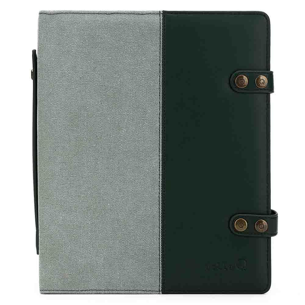Della Q Hook and Needle Notebook - for Knitting or Crocheting Projects, Sage, 26.7 x 22.9 x 6.4cm - 1 Piece