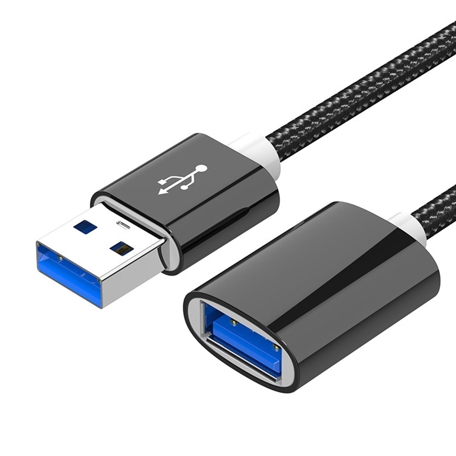 Fentency USB Extension Cable USB3.0 Male to Female 410Mbps Data Sync Transfer Cable USB Nylon Braided Extender Cord