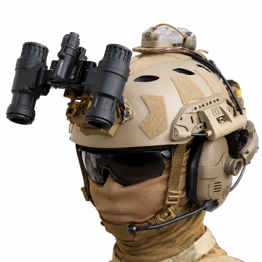 Casco Ligero Fast Gen 2 con Gafas for Auriculares y binoculares