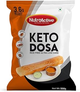 Keto Dosa Mix, 2 gm Net Carb Per Dosa, Gluten Free - 350 gm