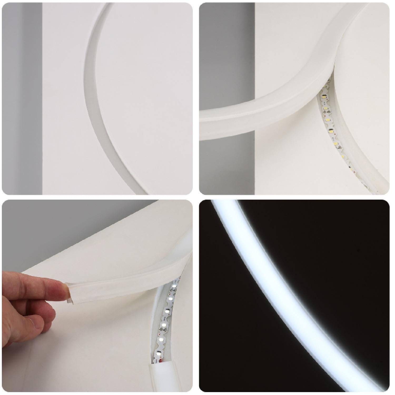 LEDKIA Perfil Neón SFLEX 25x14 Superficie/Empotrable Curva Vertical para Ti