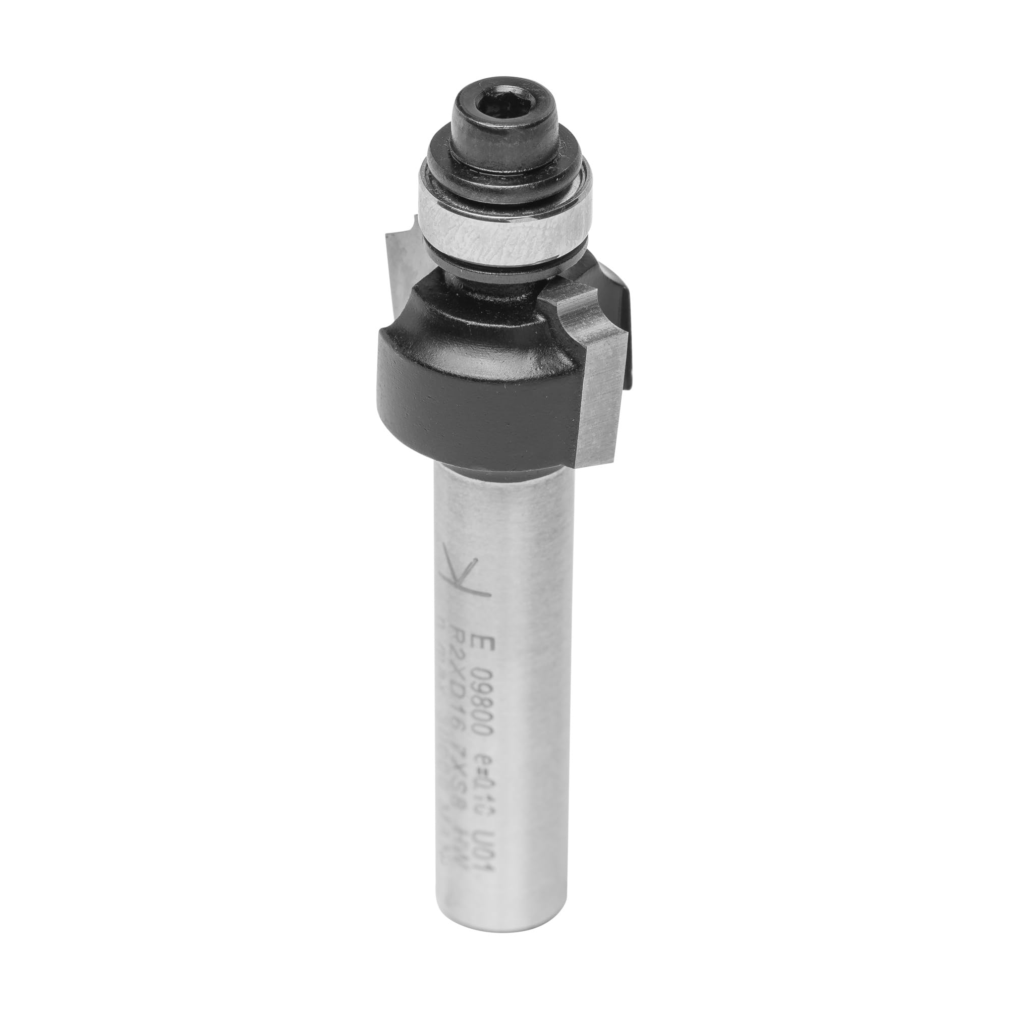 Fraise Quart-de-rond Carbure ENT - Queue 8 Mm, Diamètre 28,7 Mm, Avec Roulement - Pour Travail Du Bois Précis