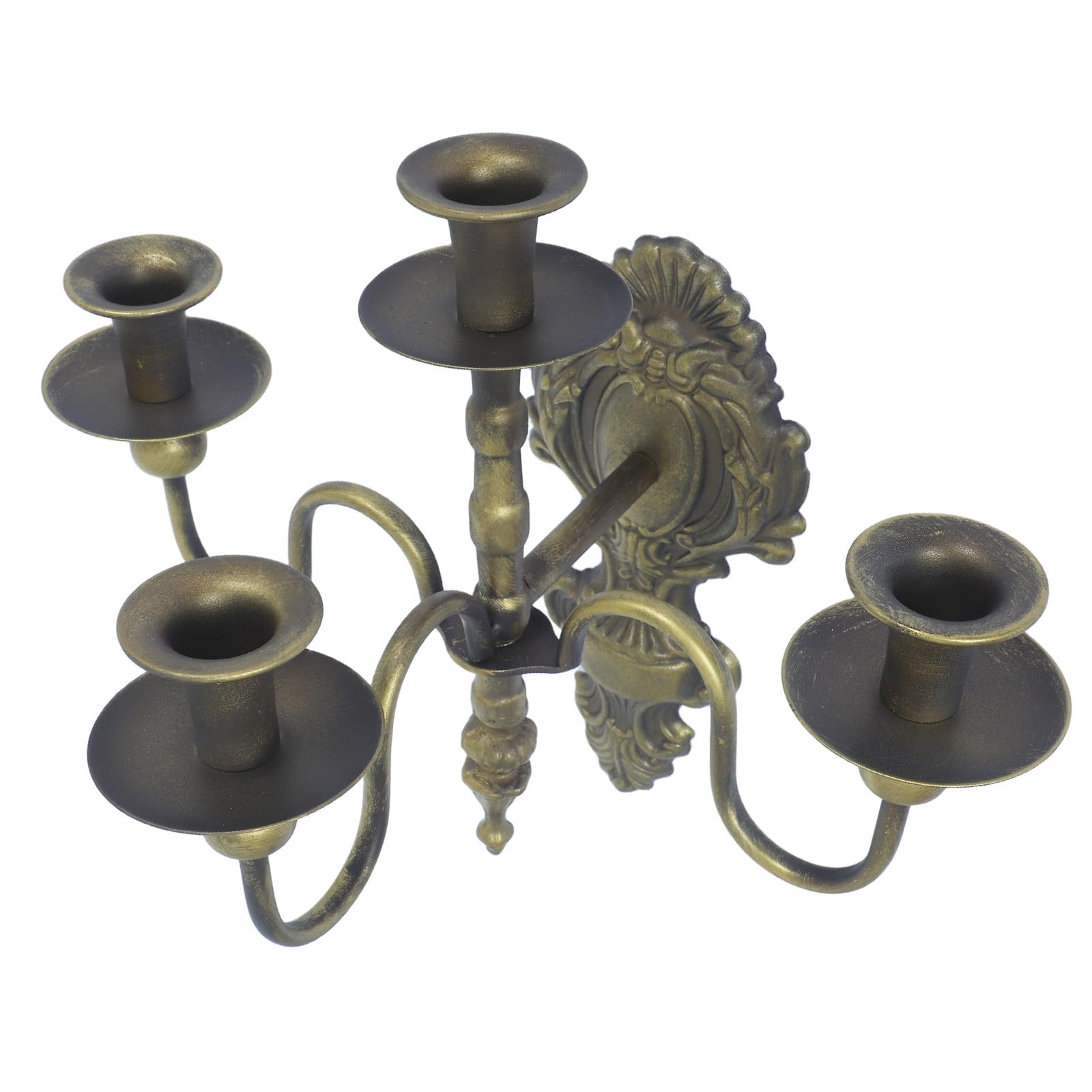 Apliques para velas cónicas Zerodeko: candelabro rústico de pared para terrazas y salones