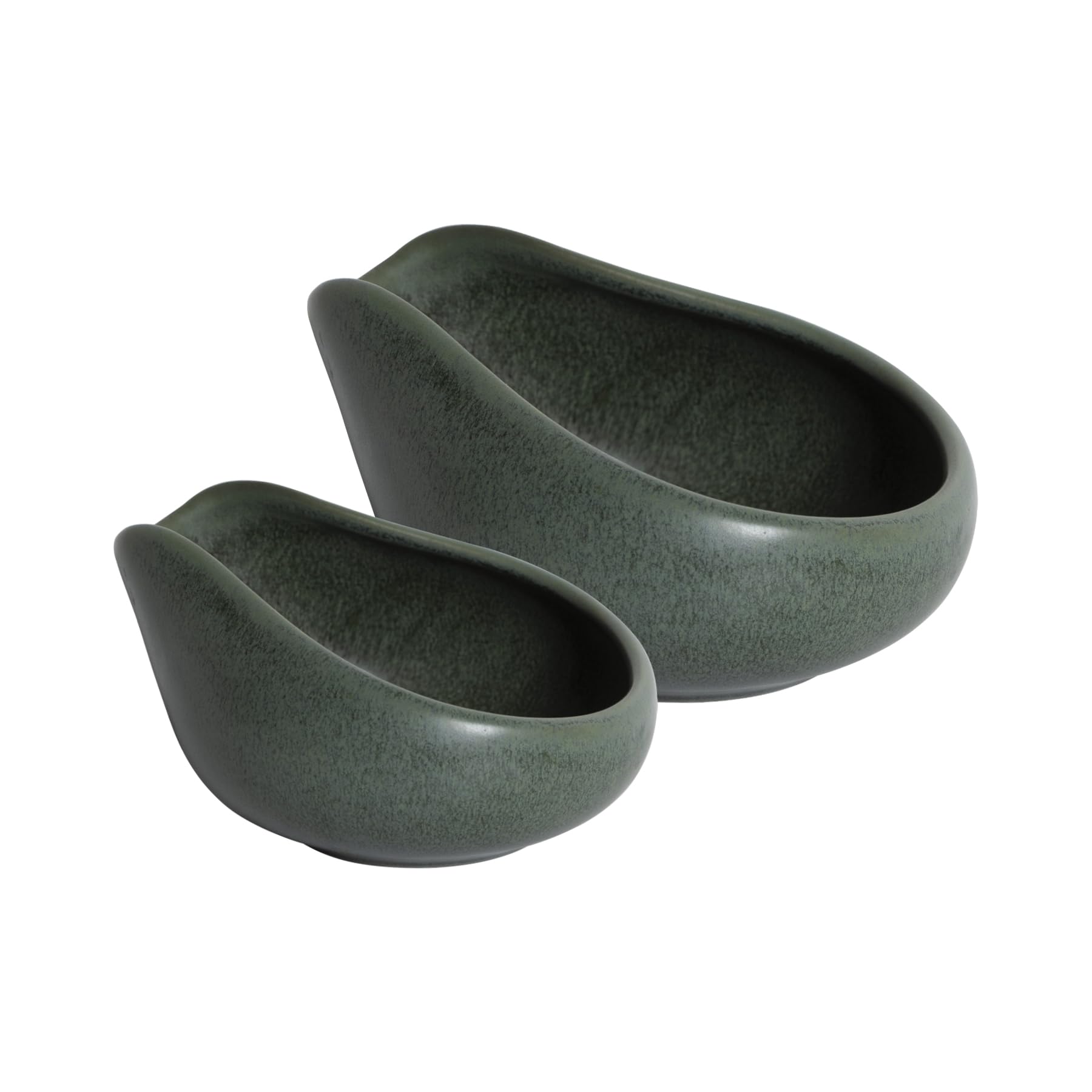 2-Pack Coffee Bean Dosing Cups by James Hoffmann, 30g-60g Capacity (Matte Dark Green)