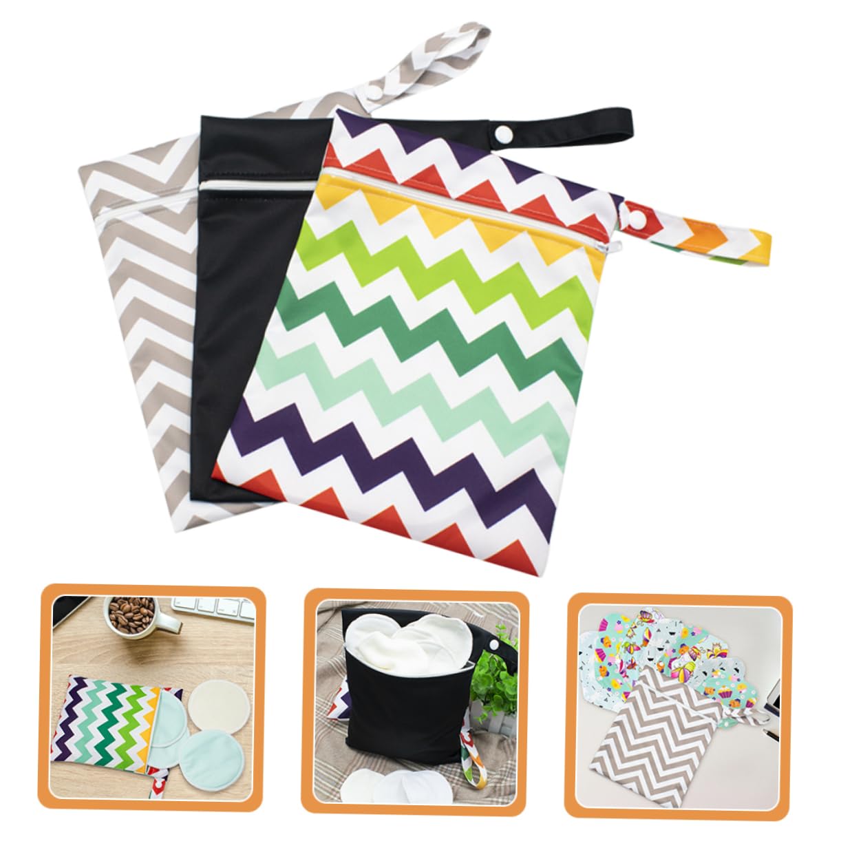 KOMBIUDA 9piezas Organizador De Bolsa Multifuncional Para Bebés Almacenamiento De Secos y Mojados Bolsa De Viaje Para Mamás Accesorios De Cuidado Infantil