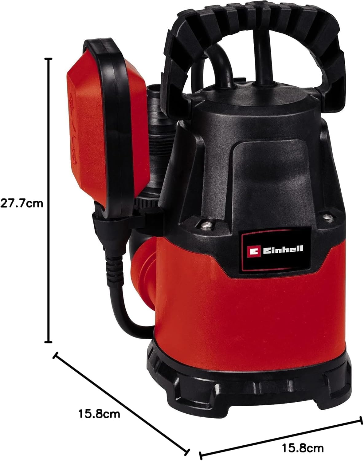 Einhell Tauchpumpe GC-SP 2275 (220 W, 7.500 Liter pro Stunde, max. Förderhöhe 6 m, flachabsaugend bis 5 mm, Klarwasserpumpe, bis zu 5 mm Partikelgröße)