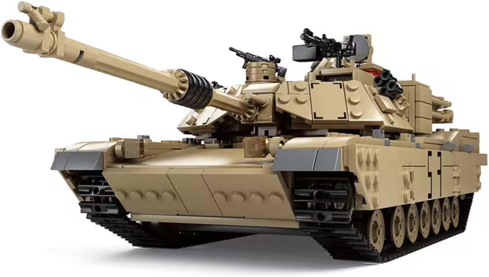 M1A2 Tank Set Military Model Kit 1:28 Scale WW2 Army Custom Vehicles Set, 2-in-1 Tank Hummer Building Bricks Toys for Model Lovers (1463 Pieces)