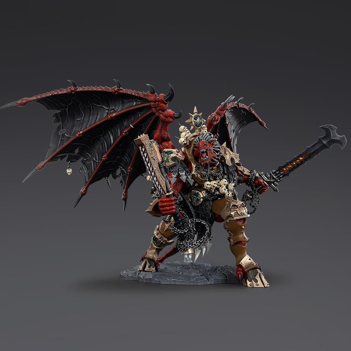 JOYTOY-Warhammer 40,000-1:18-Action Figure-World Eaters Angron, Daemon Primarch of Khorne-Collection Model Birthday Gifts-15.1-Inches JT01178