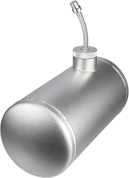 10x4.5" Aluminum alloy welding Gas Fuel Tank Cylinder For Coleman Powersports CT200U BT200X CT200u-ex,For Predator 212cc 196cc/6.5HP Go Kart and Gas Mini Bike,Dirt Gas Bike, Go Kart PartsSilver