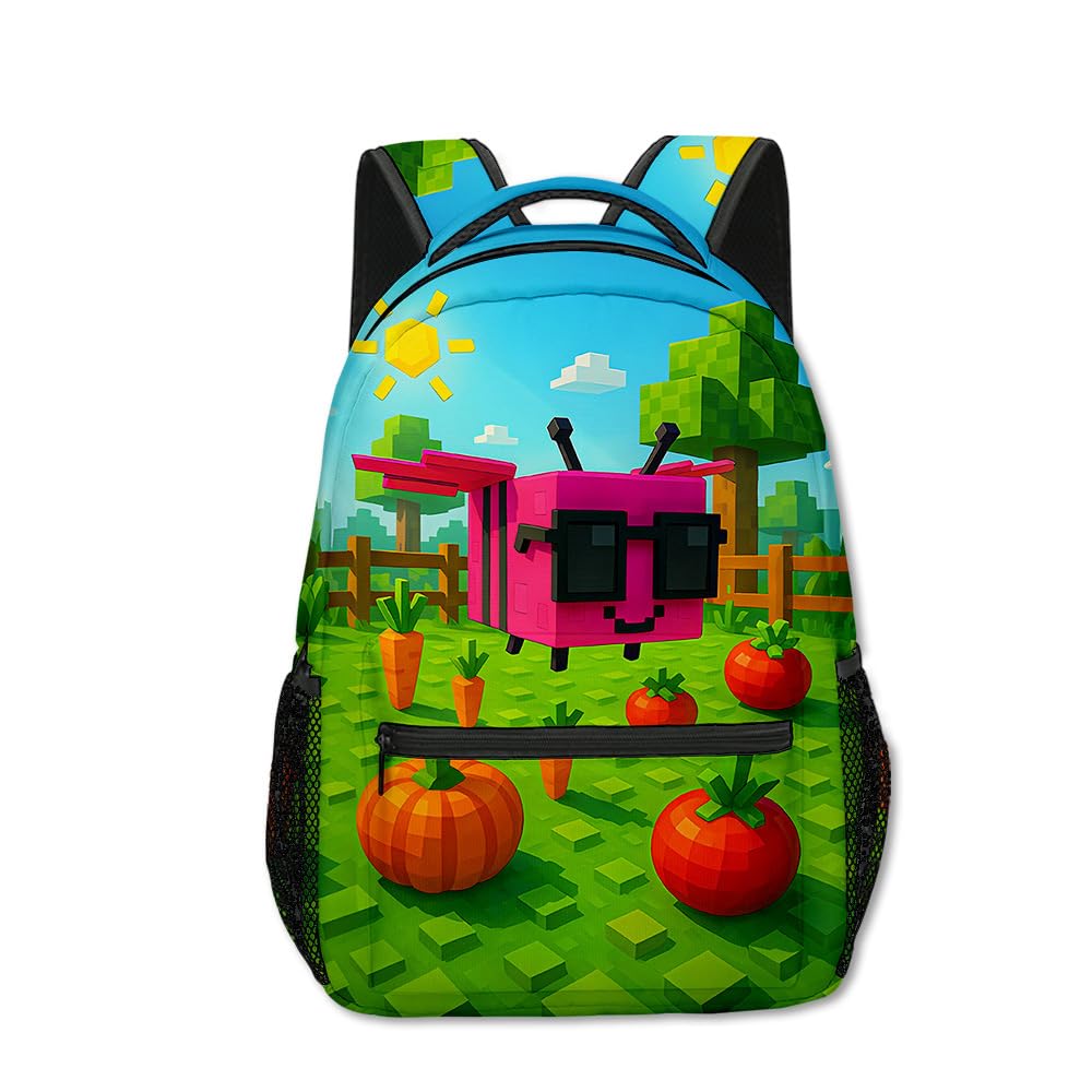 Hzsyc Unisex Kids C18 Kids Grow A Garden Casual Daypacks Boys Grow A Garden Large Capacity Laptop Backpack Travel Backpacks (,16.7In)