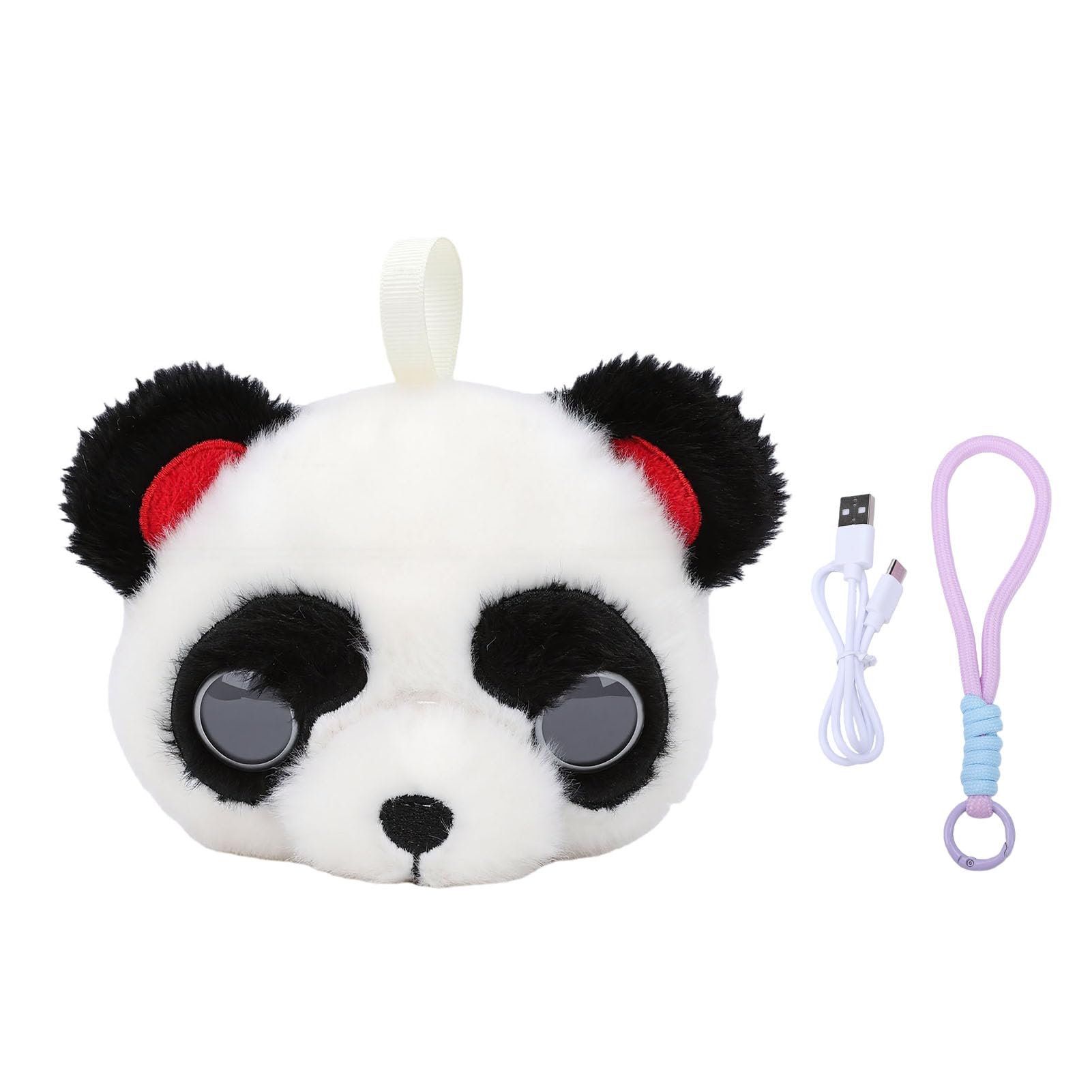 Juguete de Peluche Inteligente AI, Compañero Emocional Panda, Colgante de Robot Interactivo Parlante USB con Compañero de Aprendizaje de 66 Idiomas, Batería de 1000 MAh para Niños que Aprenden