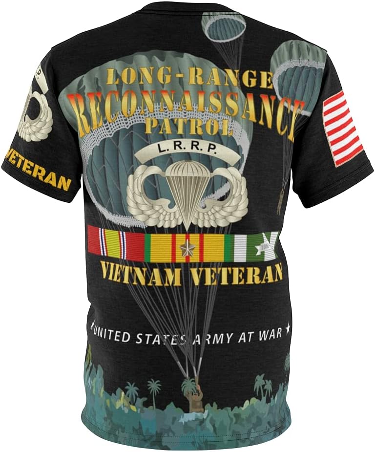 MIP All Over Printing - Army - Long Range Reconnaissance Patrol (LRRP) - Vietnam Veteran with Vietnam Service Ribbons