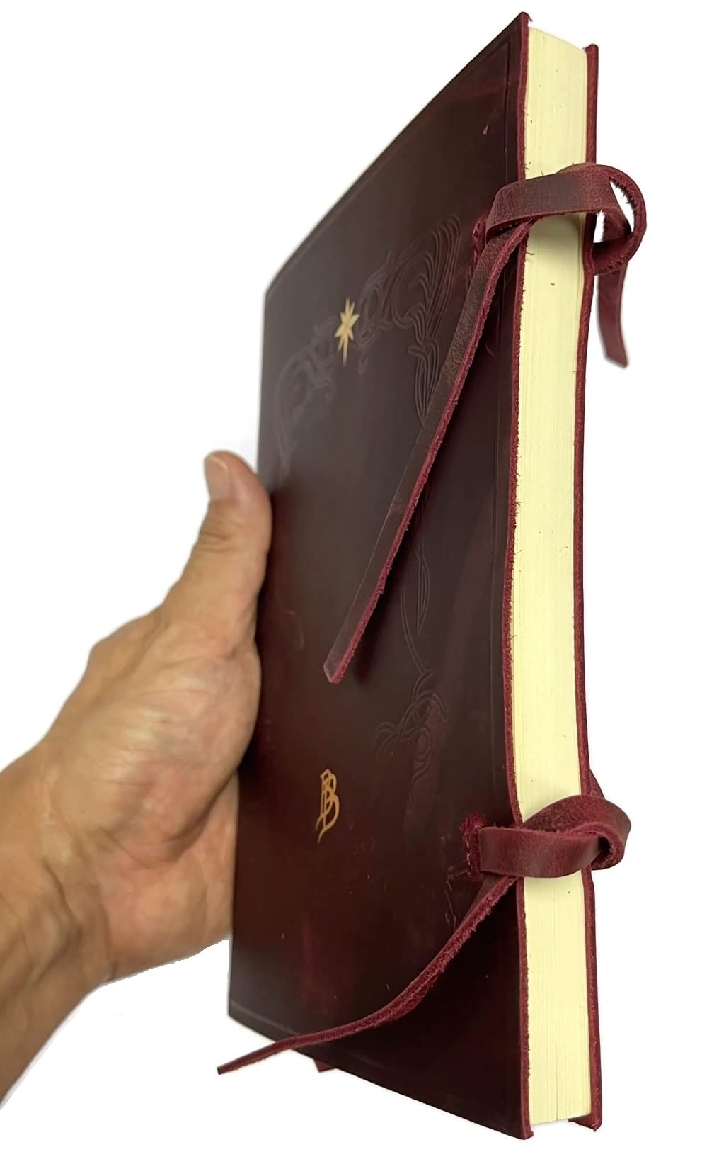 Bilbo Libro in pelle rossa Westmarch Replica Bard's Tale Story in Hobbiton Memoir, Rosso