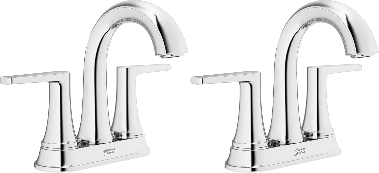 American Standard 7429201.002, Becklow Two-Handle 4-Inch Centerset Bathroom Faucet, Chrome (Pack of 2)
