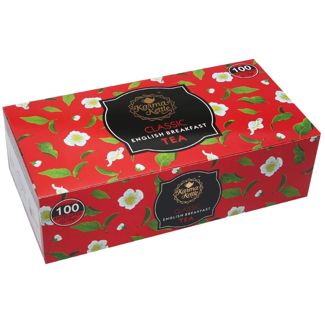 Karma Kettle English Breakfast Tea, 100 Double Chambered Teabags, English Classic Range, High Strength, Rich Flavor (B0847HW1M1) Amazon Price History, Amazon Price Tracker