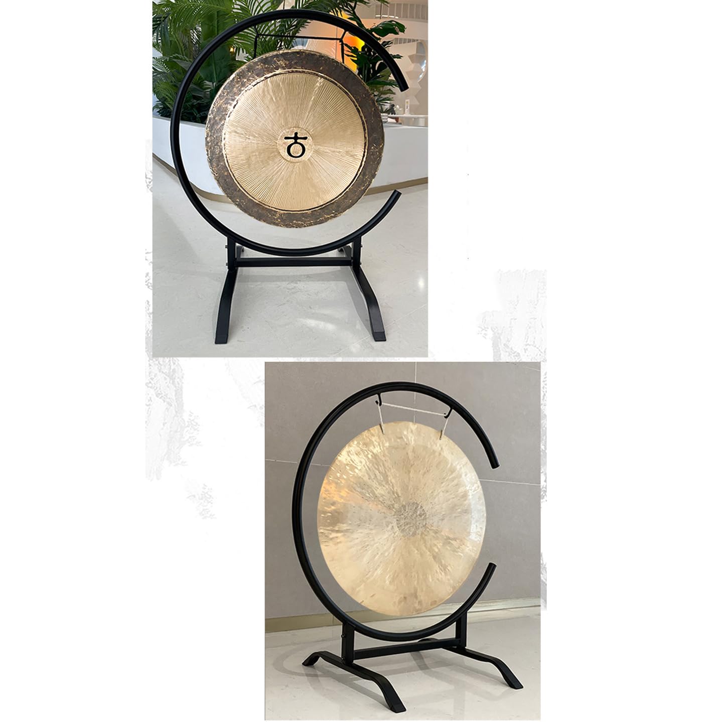 Cadre de Gong en C, Cadre de Gong, Gong de thérapie sonore, Gong d'ouverture, Gong de Copie, Cadre de Gong de Soutien, Cadre en Fer,70CM