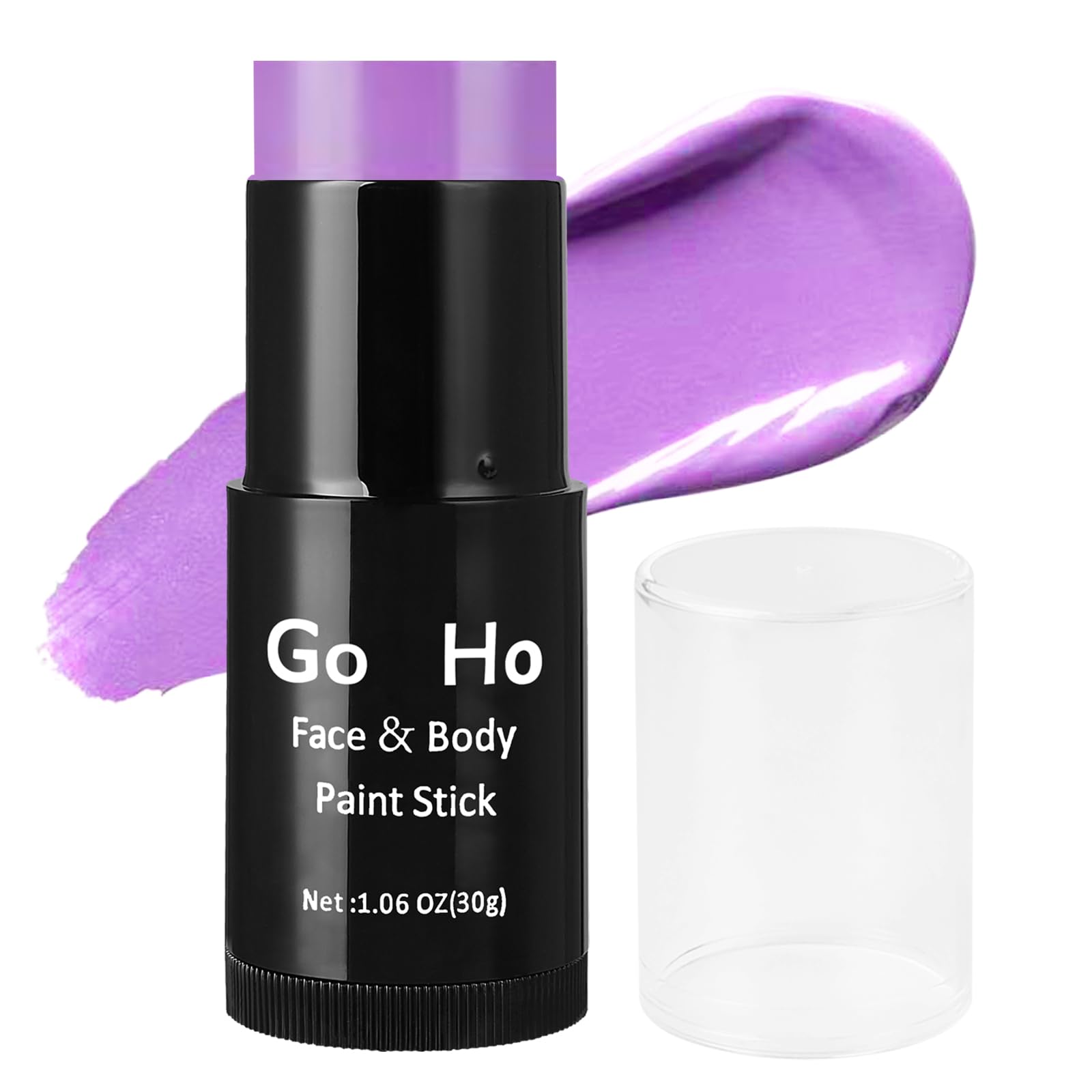 Go Ho Bâton de peinture pour visage violet clair mélangé à la crème (30,1 g), couverture complète pour adultes et enfants, Halloween, cosplay, SFX, Ursula