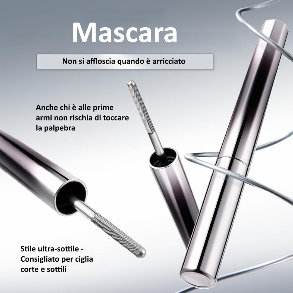 Alvionna Velveteye -IL Mascara per Ciglia Mature,Volume‑Lunghezza Ciglia