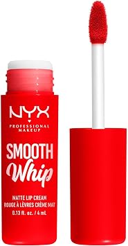 NYX Professional Makeup Liquid Lipstick, Matte Lip Cream, Ultra-Vibrant Shades, With Shea & Cocoa Butter, Smooth Whip, Vibrant Lip Smoothers Shade Icing On Top