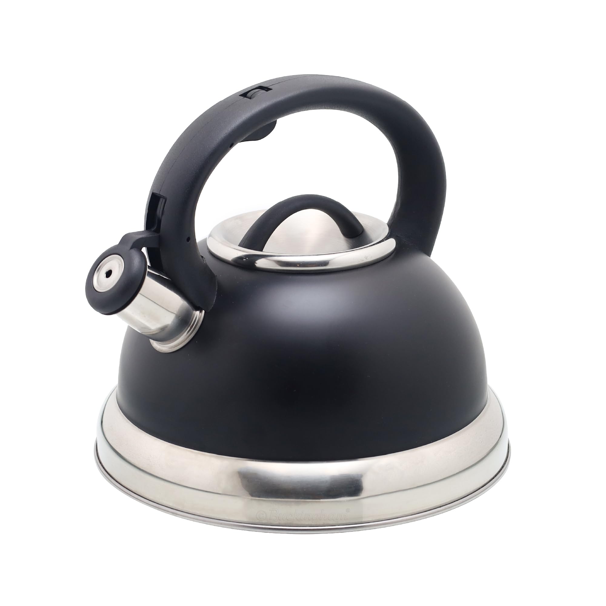 Buckingham Black Stainless Steel Stove Top Induction Gas Whistling Kettle 3.0 L 3 Liters By