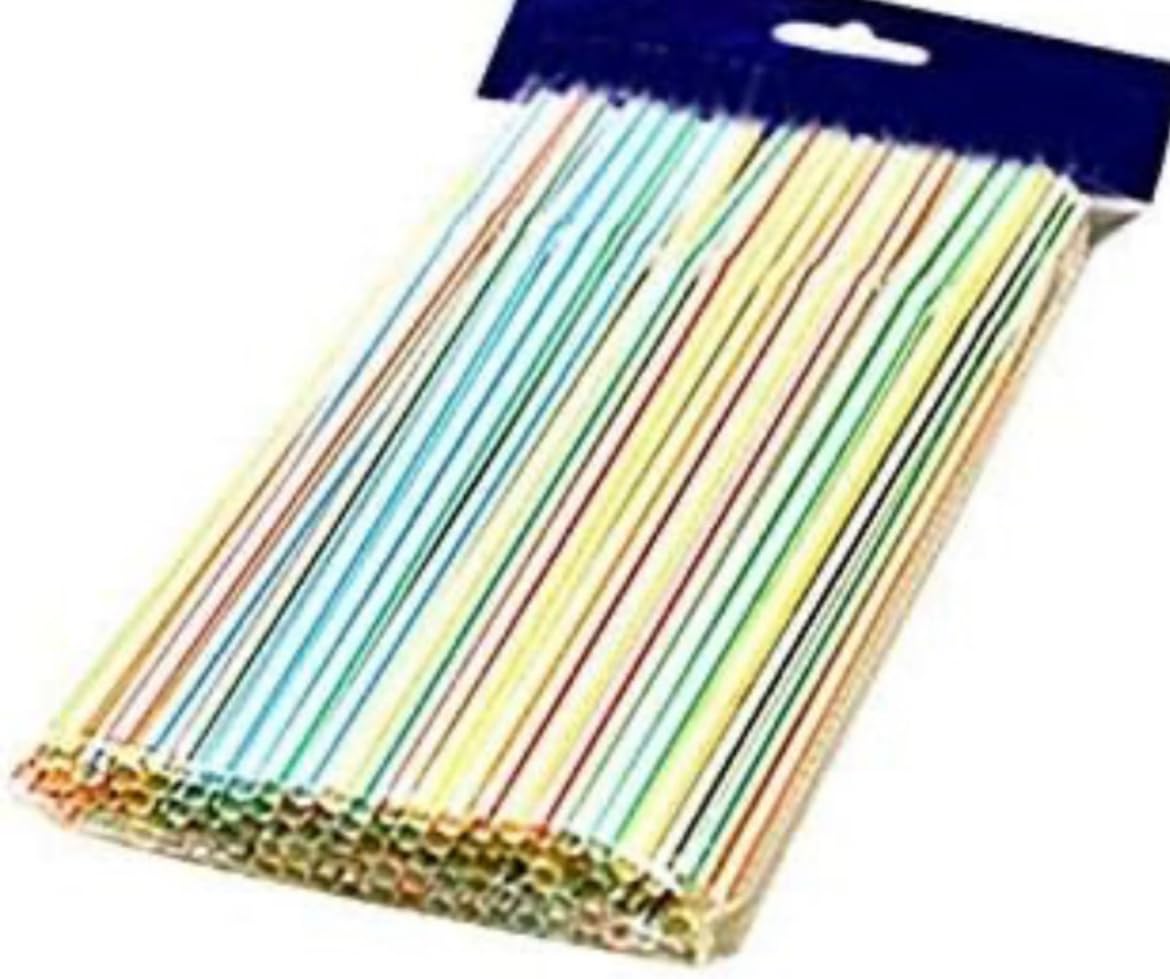 ASTRELLA Bent Drinking Straws | Multicolor, Pack of 300 | Flexible & Durable Disposable Straws for Parties, Events, and Everyday Use-picture-18