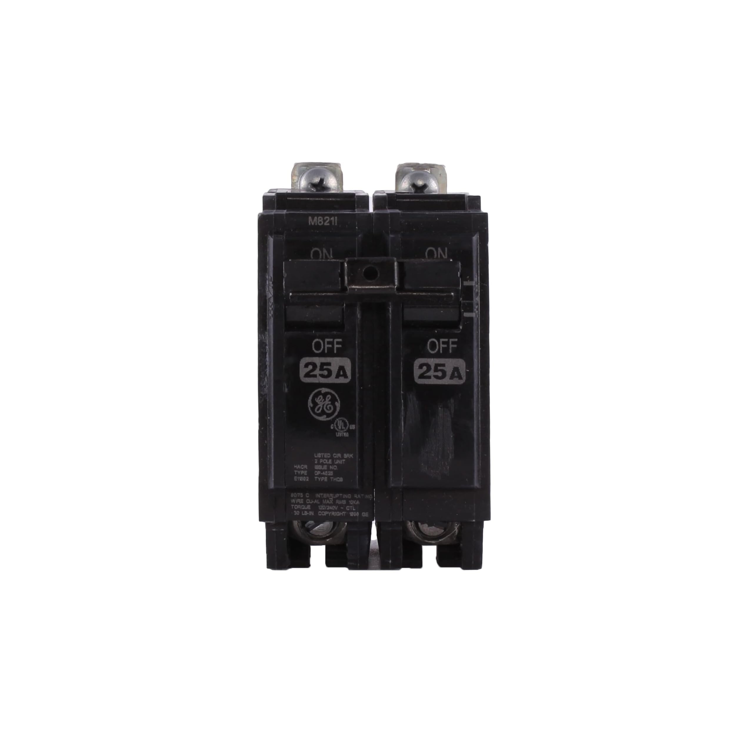 ABB TEY/Q-Line® THQB2125 2-Pole Miniature Circuit Breaker • 25A