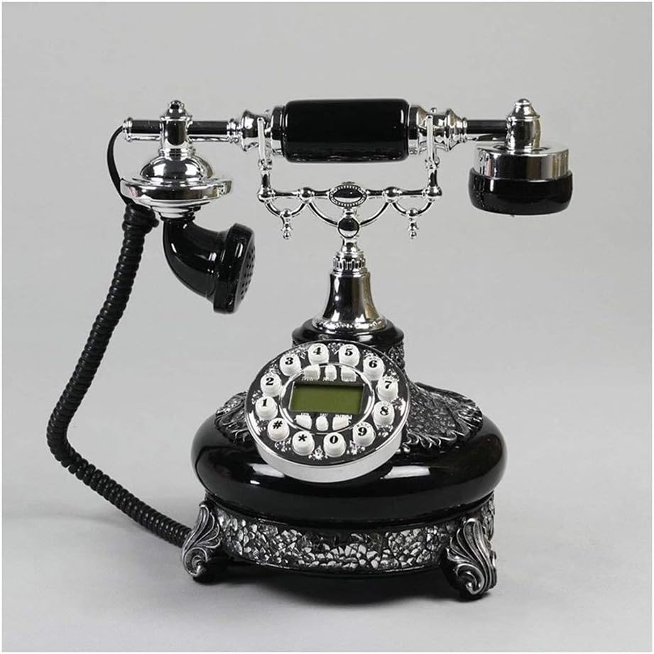 Europe Resin Phone Fixed Antique Phone Vintage Home Office Decoration Equipped