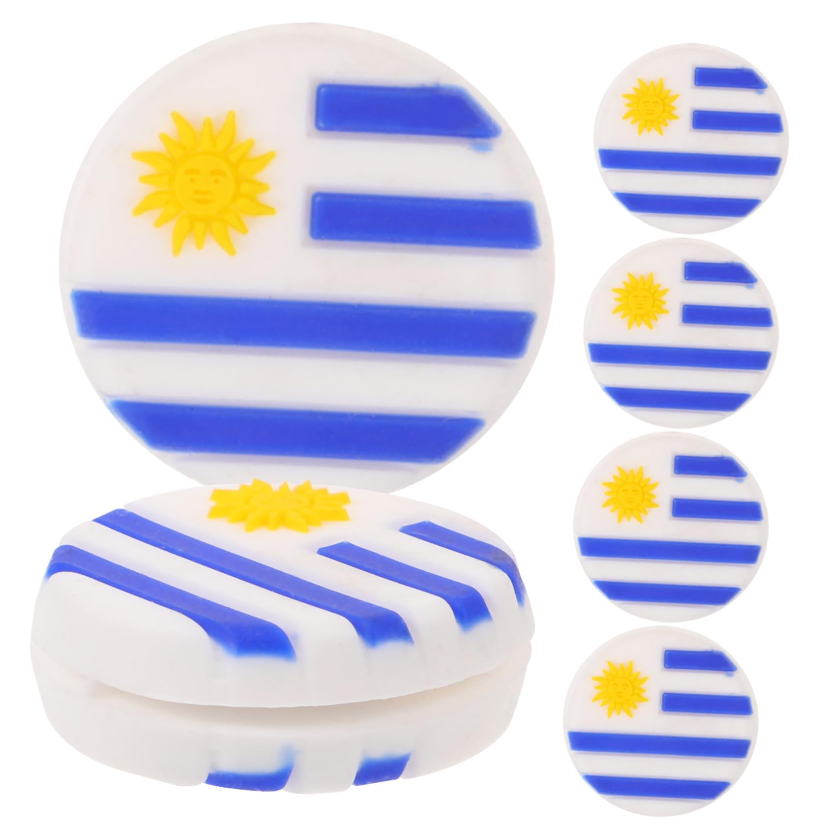 UKCOCO Ammortizzatori per Racchette Tennis Silicone con Design della Uruguaiana Accessori Antivibrazione per Racchette Tennis Facili Installare E Compatibili con Diversi