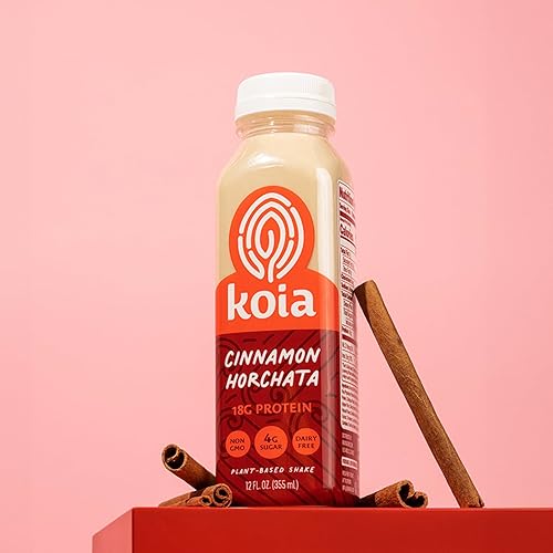 Miniatura 4 de Koia Proteína - Batido de proteínas vegetales listo para beber (12 onzas) - Horchata de canela - Sin lácteos, sin gluten, sin soja, sin OMG, Kosher,