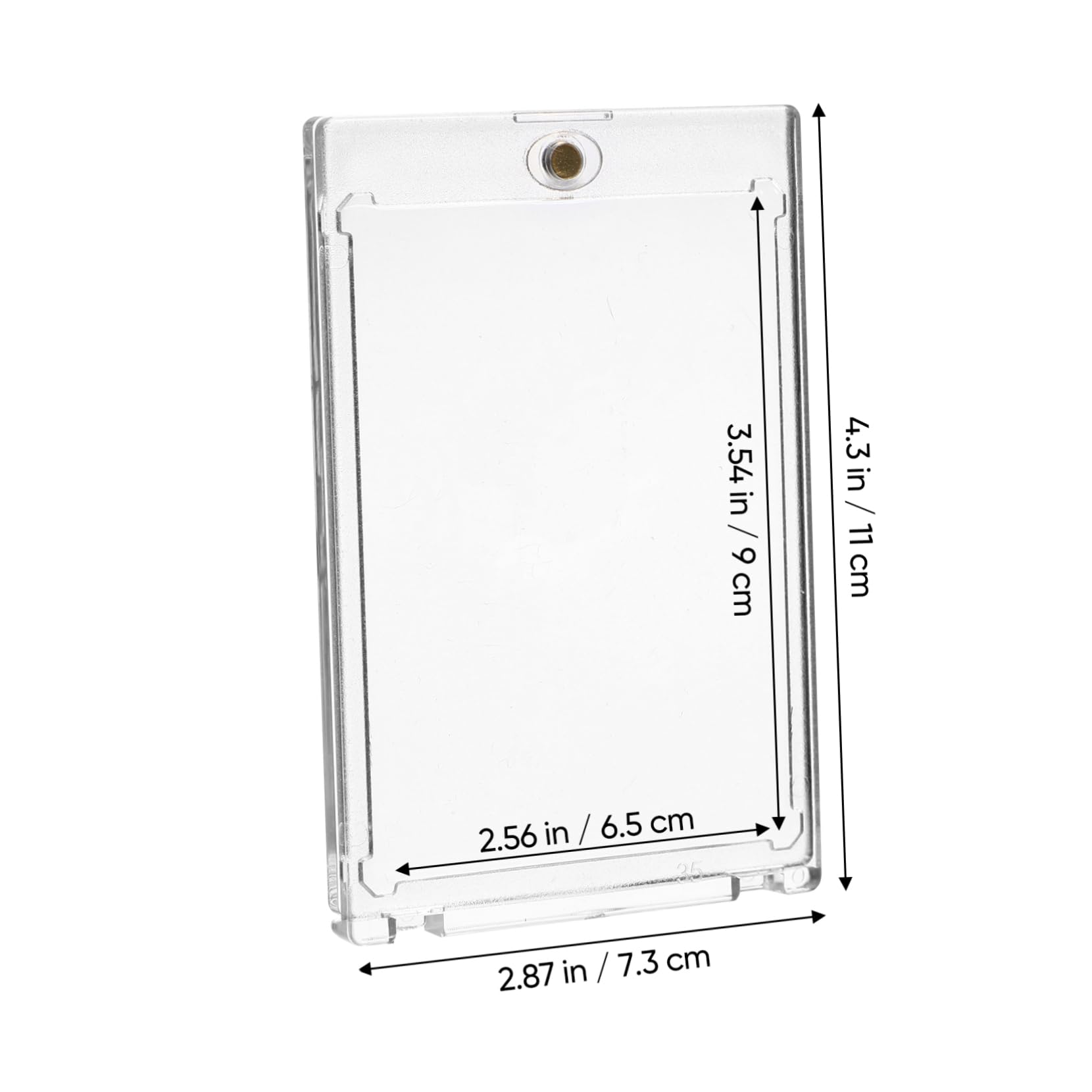 COHEALI 30pezzi Porta Carte Magnetico Trasparente Custodia Per Carte Da Gioco Custodie Protettive Per Collezione Di Da Baseball e Figurine Sportive