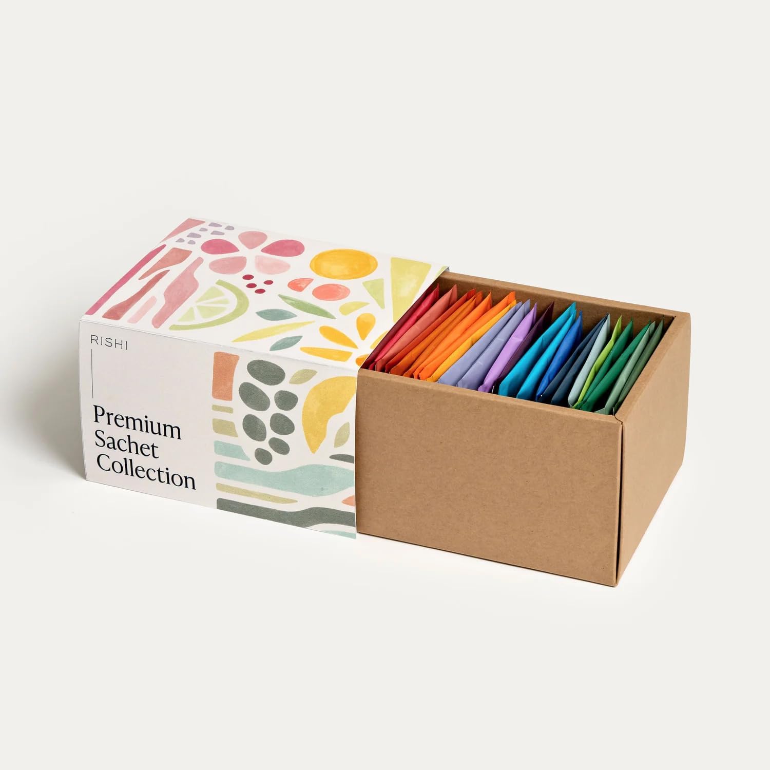 Sachet Sampler Gift Box - Assorted Tea Set of Organic, Caffeinated and Non-Caffeinated Sachet Bags - 24 Count
