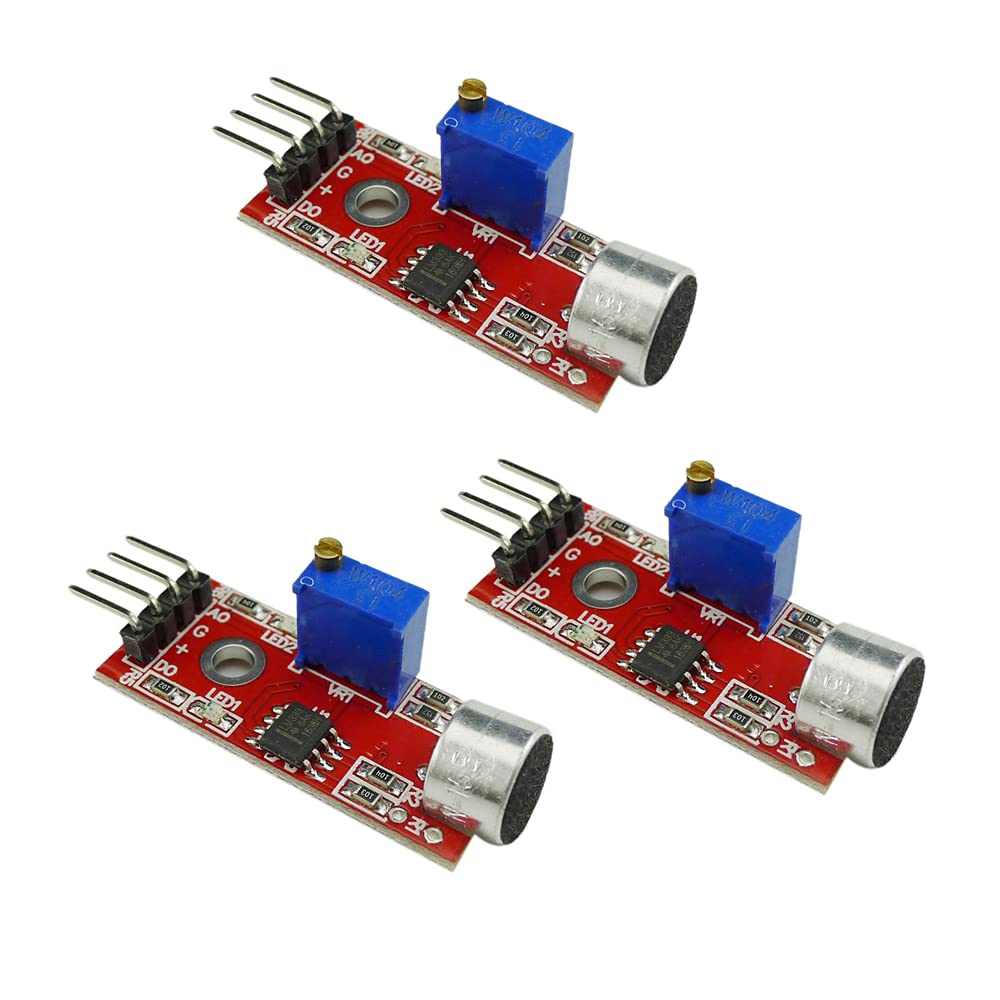 Amazon.co.jp: KKHMF 3個 KY-037 高感度音声センサモジュール