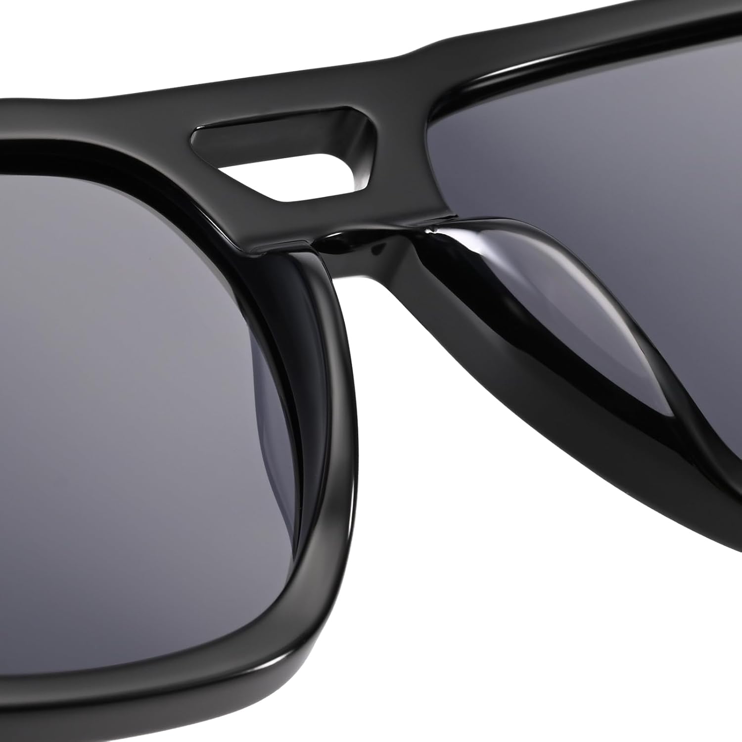 70s Retro Square Aviator Sunglasses for Women Men Polarized UV Protection, Trendy Vintage Style D1240304 - Image 9