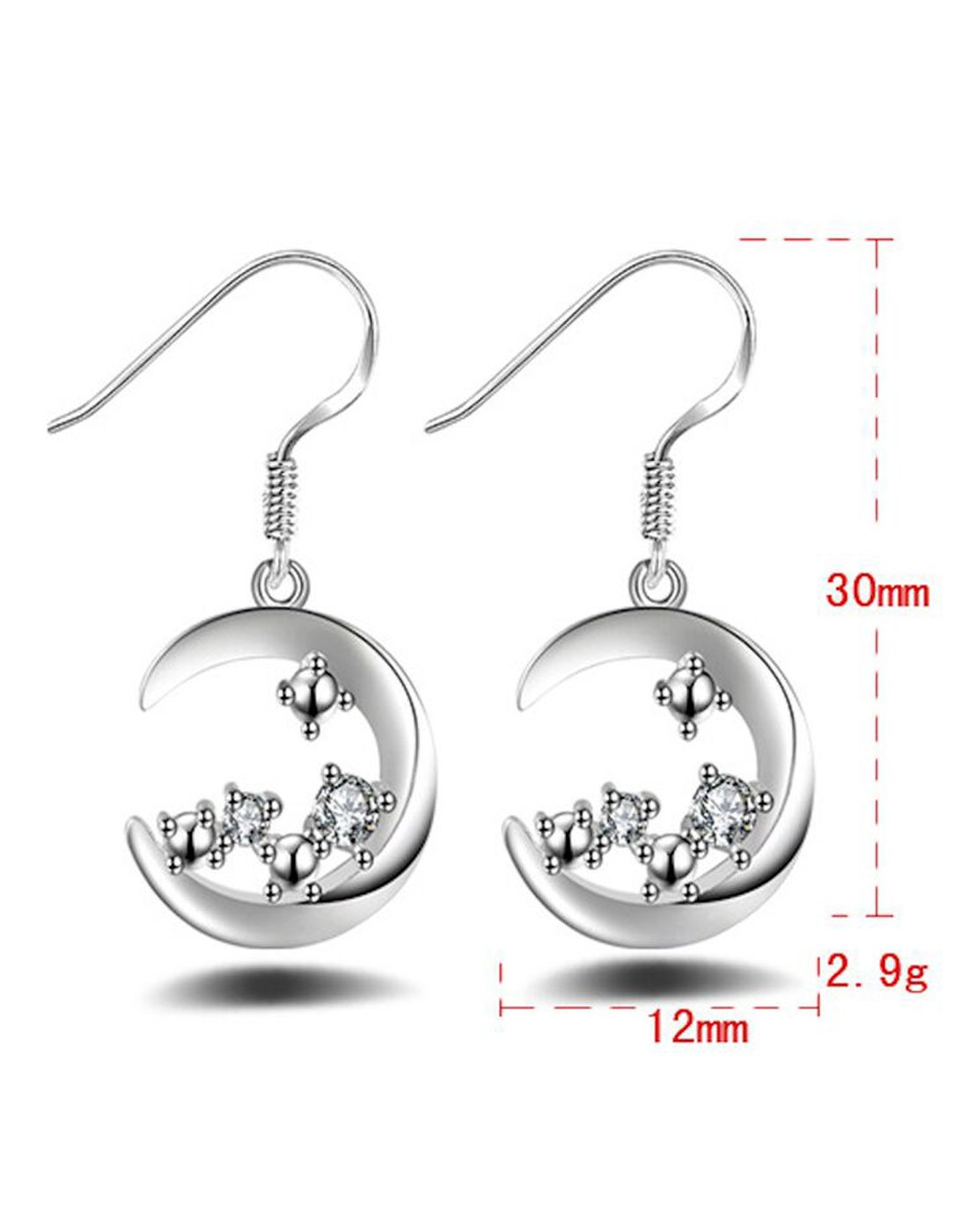 Sterling Plated Drop Earring - Hot &