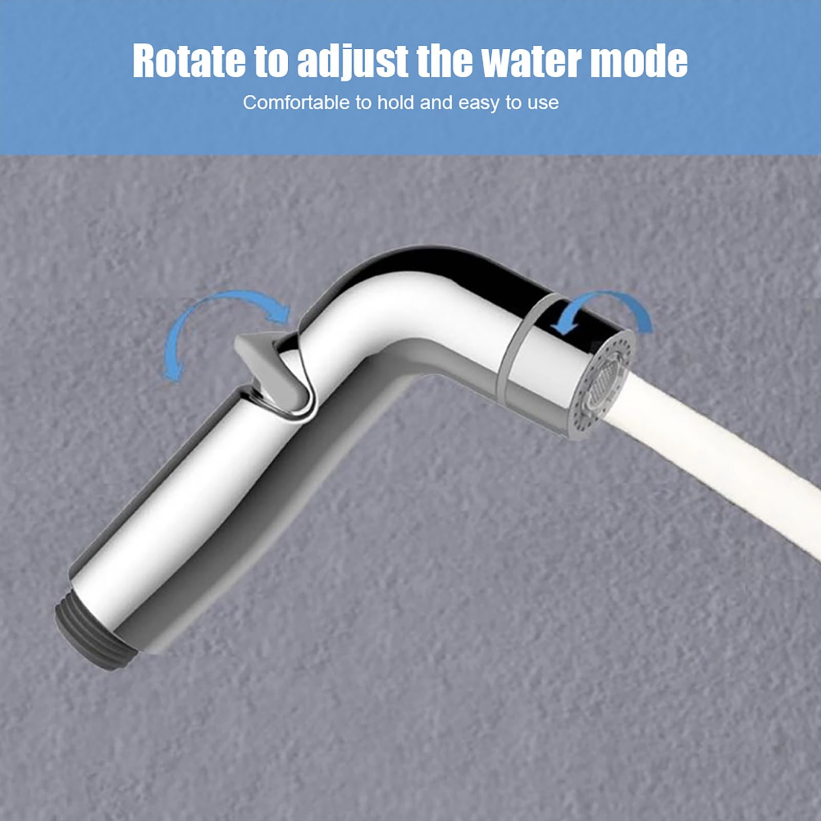 Bidet słuchawka prysznicowa, regulowana słuchawka prysznicowa z tworzywa ABS, ręczna głowica natryskowa, do prysznica, łazienki, toalety