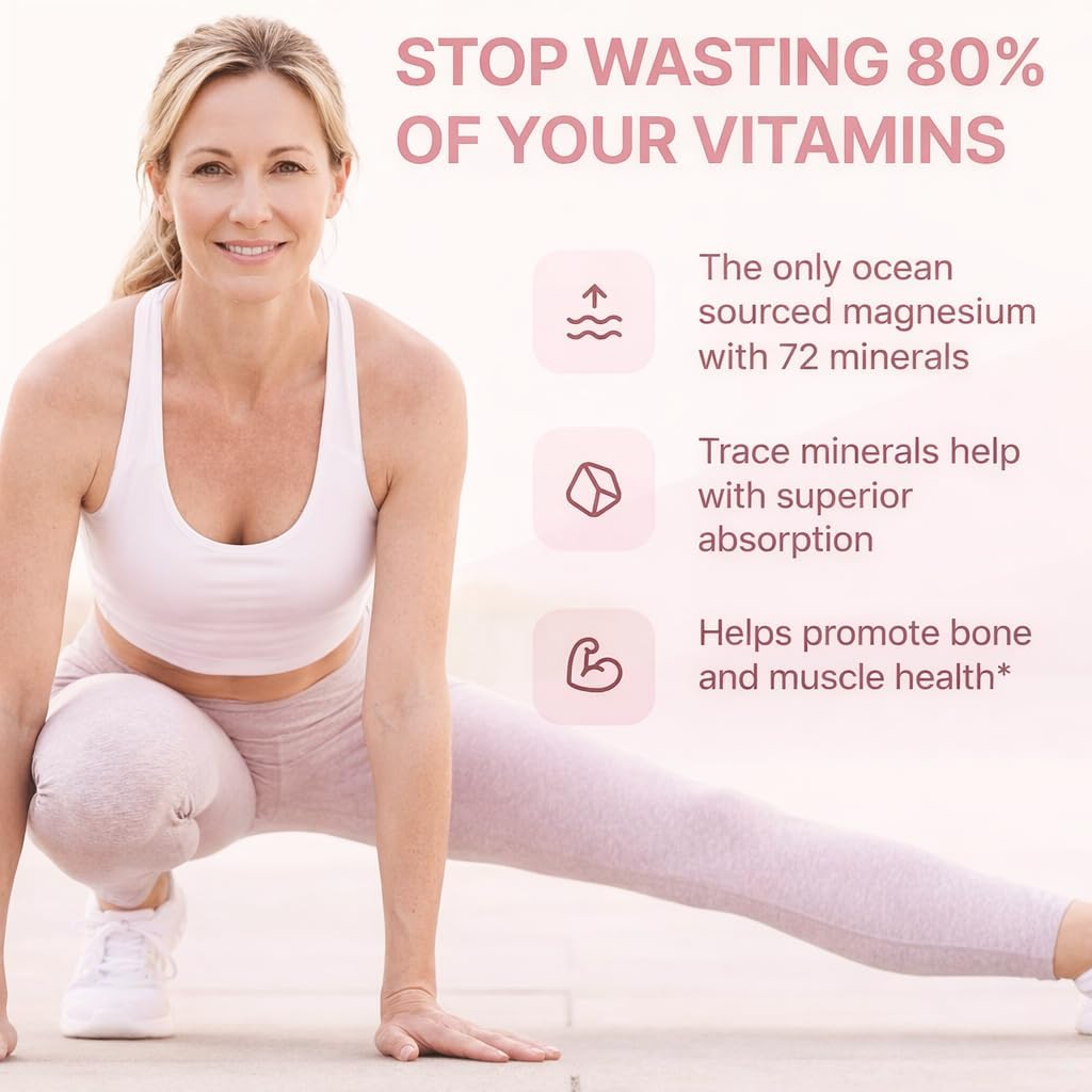 Magnesium Complex for Women – Spectrum 5-Form Magnesium Complex (500 mg), High Absorption Glycinate, Citrate, Oxide & Malate – Vegan, Non-GMO Supports Sleep, Energy, Hormone & Bone – 60 Capsules