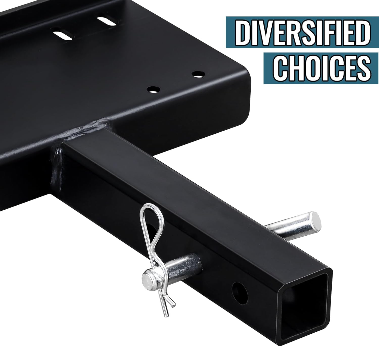 Winch Hitch Cradle Mounting Plate, Towing Winch Mounts 2" Universal Receiver Hitch, Winch Hitch Attachment Trailer Hitch Winch Bracket for ATV UTV SUV Truck