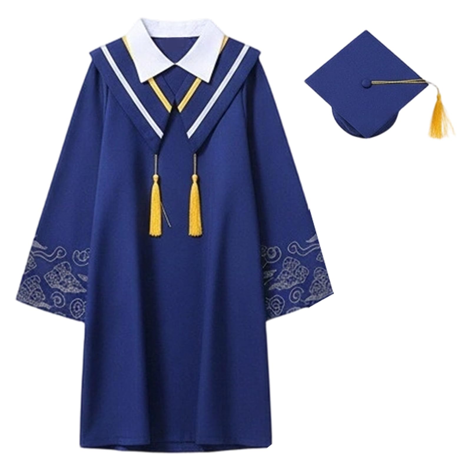Toga y birrete de graduación para niñas conjunto elegante de alta costura infantil 2027 5