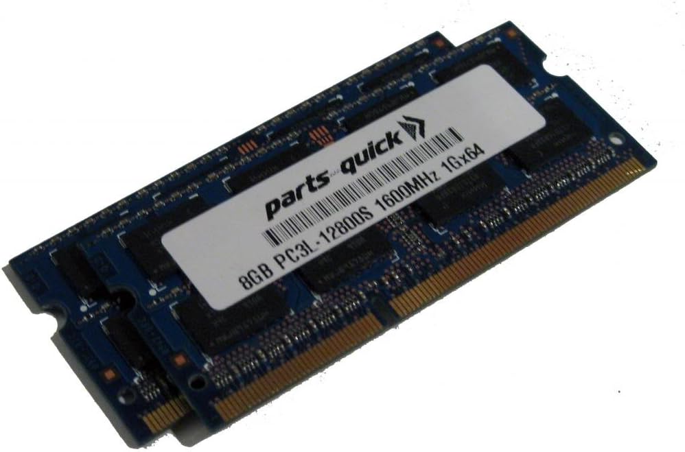 16GB (2 X 8GB) Kit Memory for ASUS VivoPC VM60 DDR3L PC3L-12800 SODIMM RAM (PARTS-QUICK Brand)