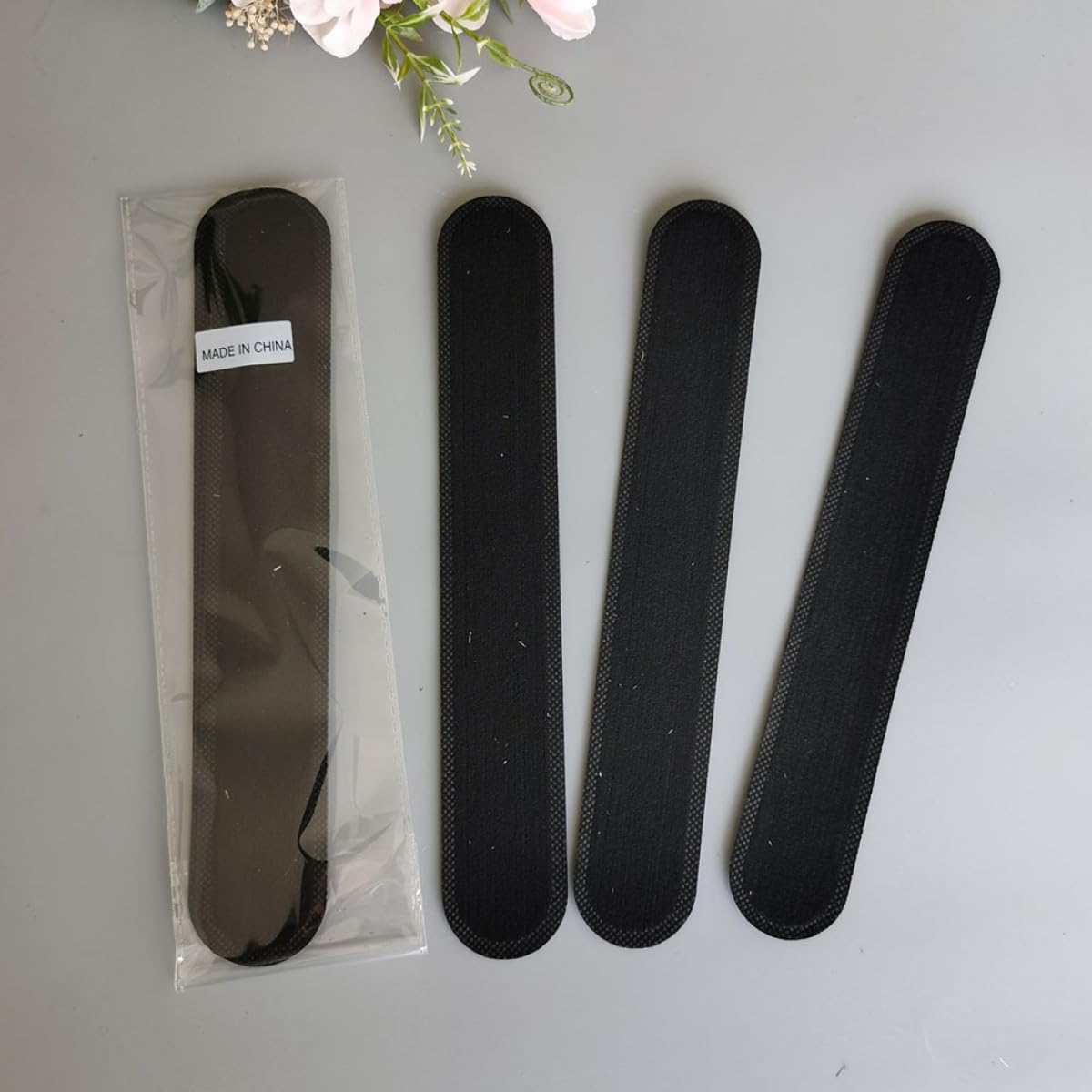 SOLUSTRE 180stücke Absorbierende Schweißband Hüteinlagen Für Und Damen Schwarz Praktische Schweißpads Für Verschiedene Hüte Hohe Haftung Für Outdoor-Sportarten