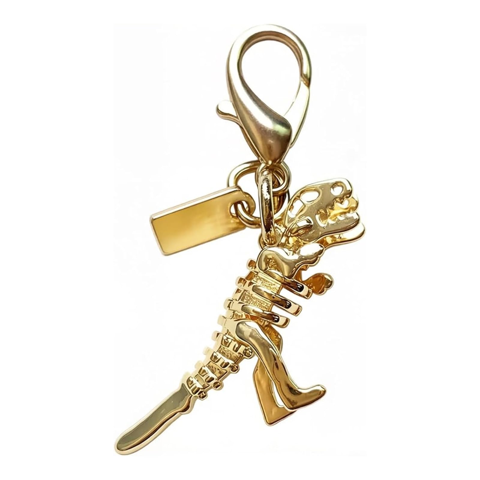Xnqelerate Bag Charms, Metal Keychain Purse Charms, Car Keychain, For Friends, Classmates, Teachers(Golden Crocodile)