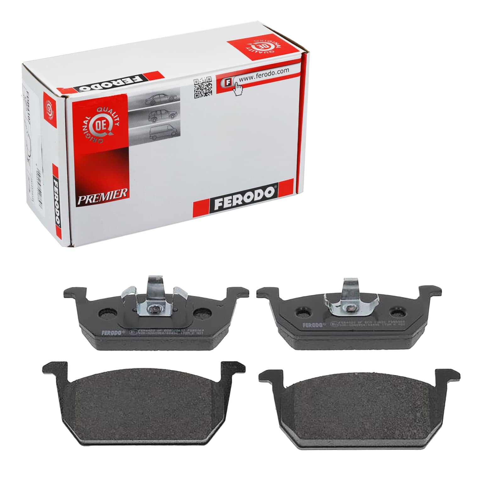 FERODO Kit pastiglie freni Anteriore non predisposto per visualizzazione avviso usura senza accessori FDB5069 Compatibilità con VW POLO AW1, BZ1 T-Cross C11 Taigo CS1, SEAT Arona KJ7 | Compatibile con: AUDI A1 City Carver, A1 Sportback, SEAT ARONA, IBIZA
