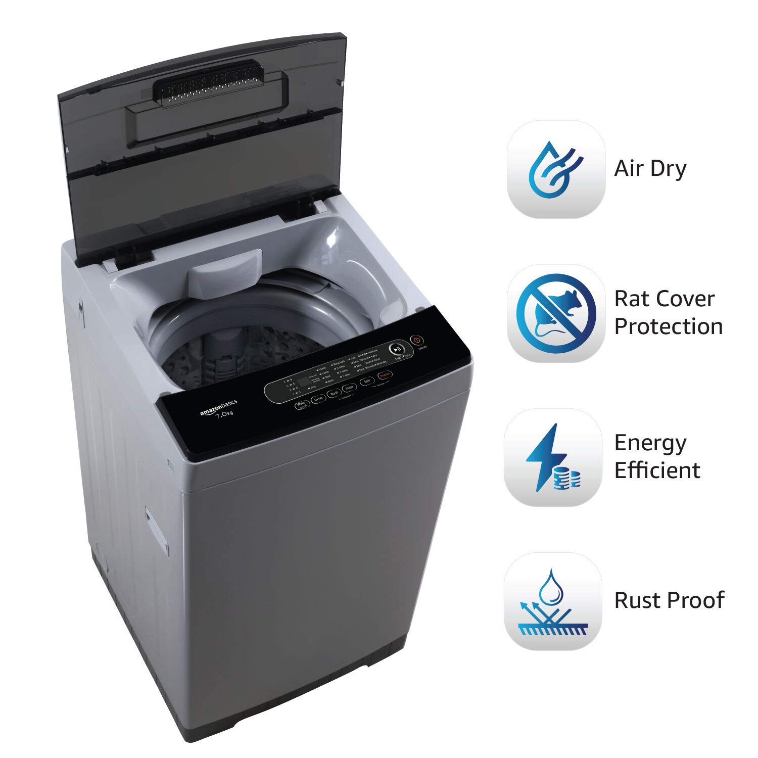 10 Best Top Load Washing Machines in India - Product Reviews 13 AmazonBasics 7 kg Fully Automatic Top Load Washing Machine