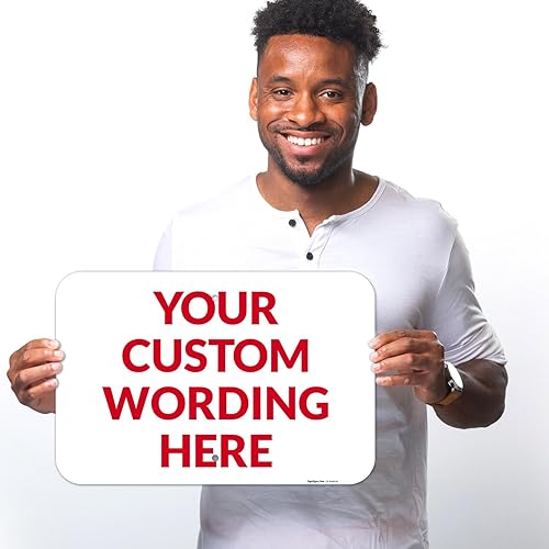 Miniatura 2 de Letrero personalizado, letreros metálicos personalizados, para oficina, negocios, lugar de trabajo, oficina, hogar, letreros de entrega de 12 x 18