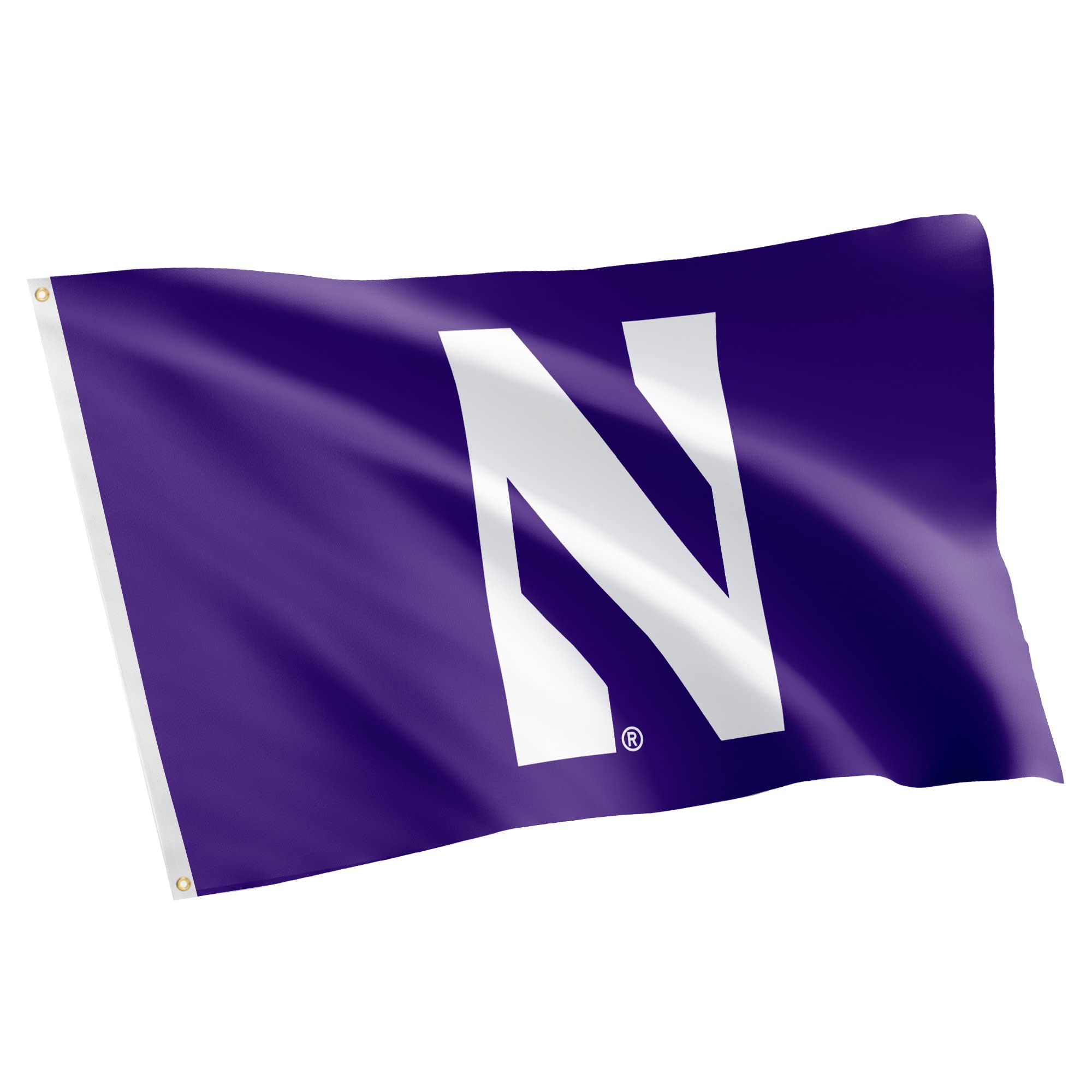 Desert Cactus Northwestern University NU Flag - 3 x 5 Feet Wildcats Banner, Indoor/Outdoor Durable Fabric, 100% Polyester Design (Style 1)