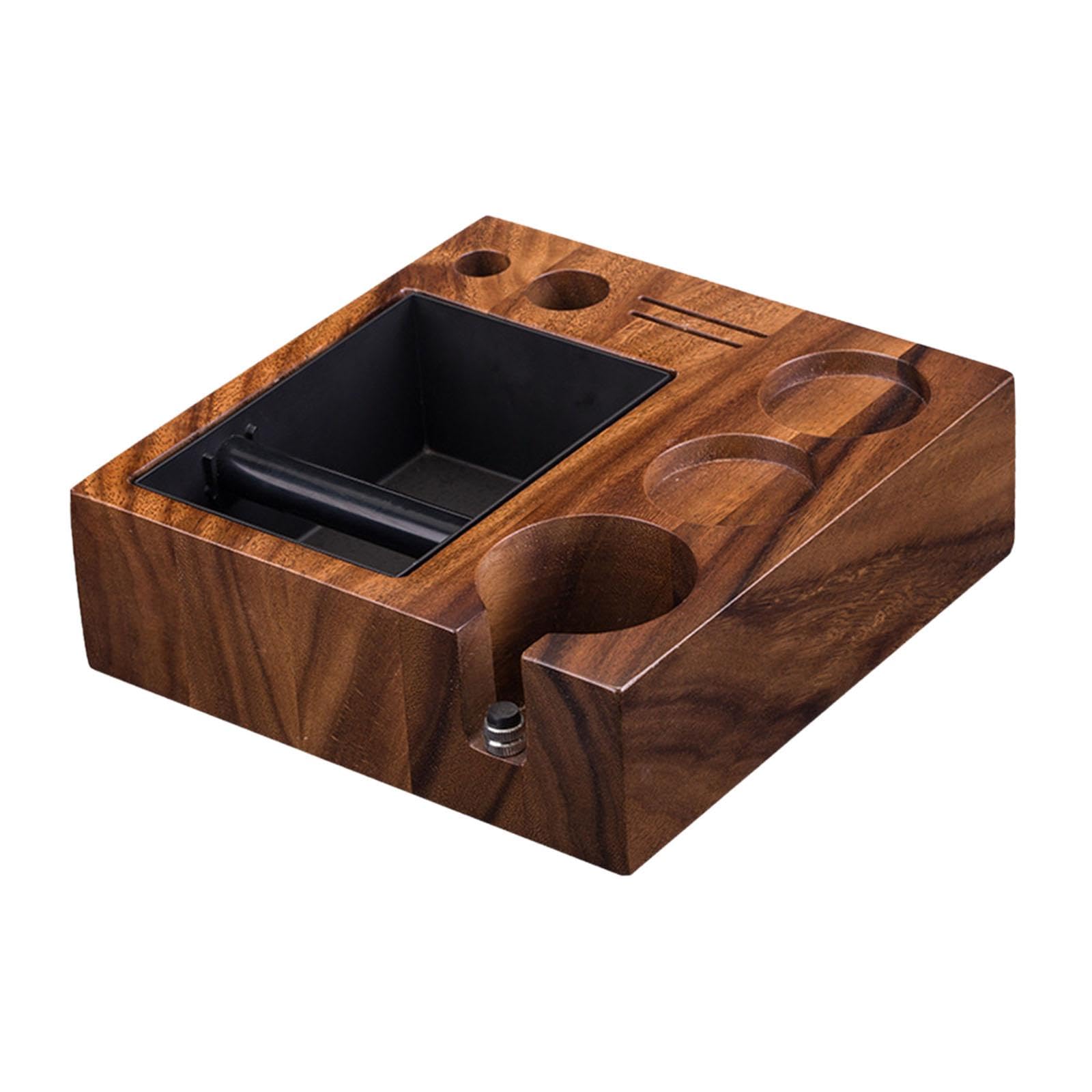 rockible Espresso Knock Box Tamper Station Organizador Distribuidor Soporte Portafiltro, 58mm