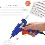 Ensemble de colle et de bâtons, pistolet à colle à fusion chaude Mini pour les métiers d'art 20 Pcs colle bâtons, hot Mini Glue Guns avec étui de transport pour l'école DIY Arts,Projet, Réparations à domicile, Création artistique
