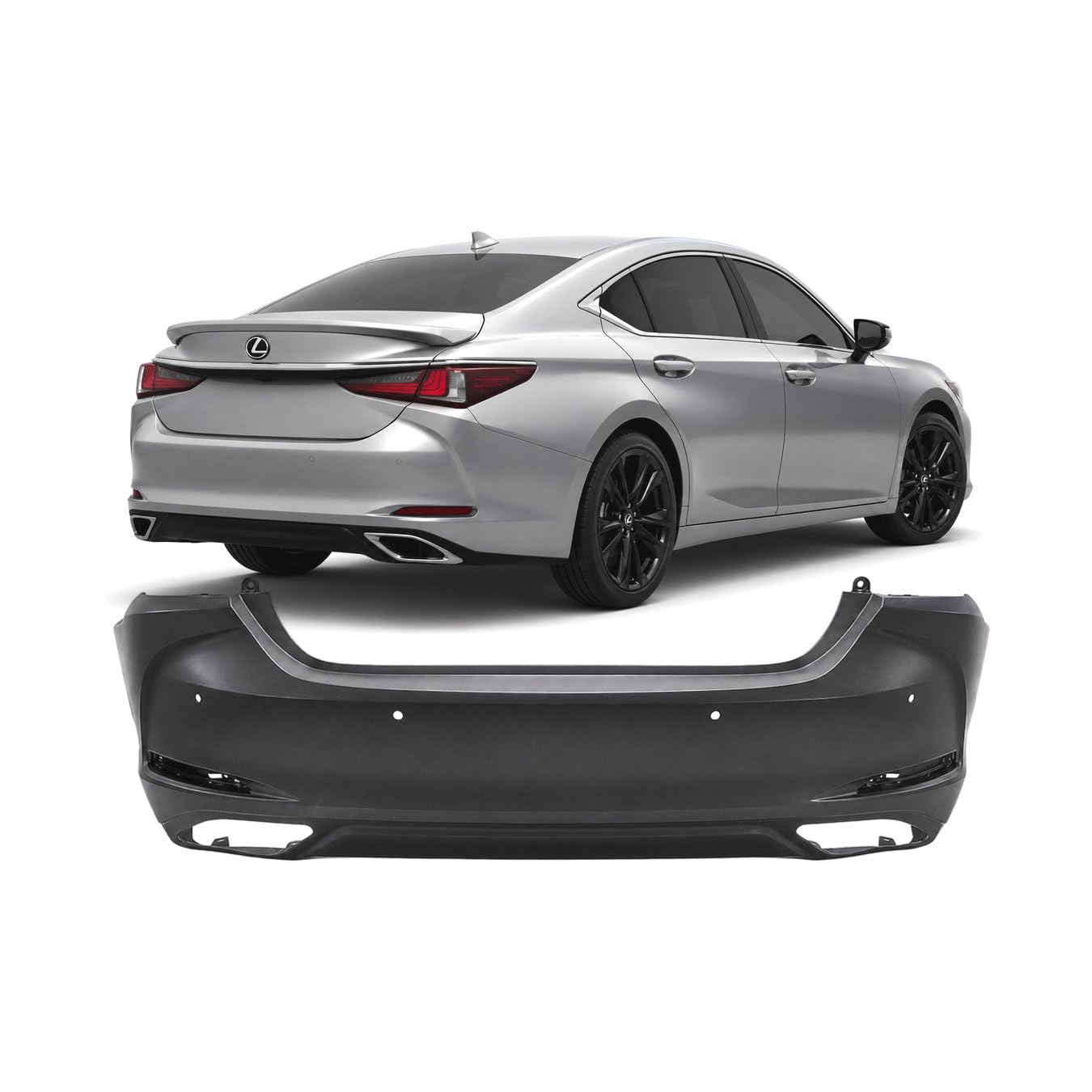 FitParts Compatible with Lexus ES350 2019–2025 Rear Bumper Cover