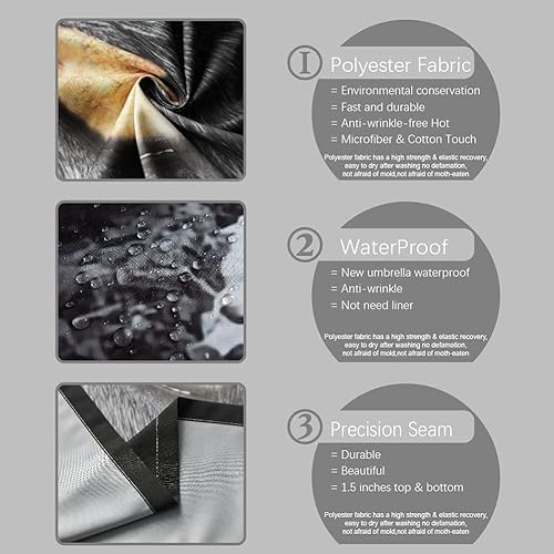 Miniatura 7 de Alimumu Cortina de ducha negra  Divertidas y lindas palabras de fuente de arte blanco Get Naked on Bath, cortinas de baño, mirando ojos de gato, 72